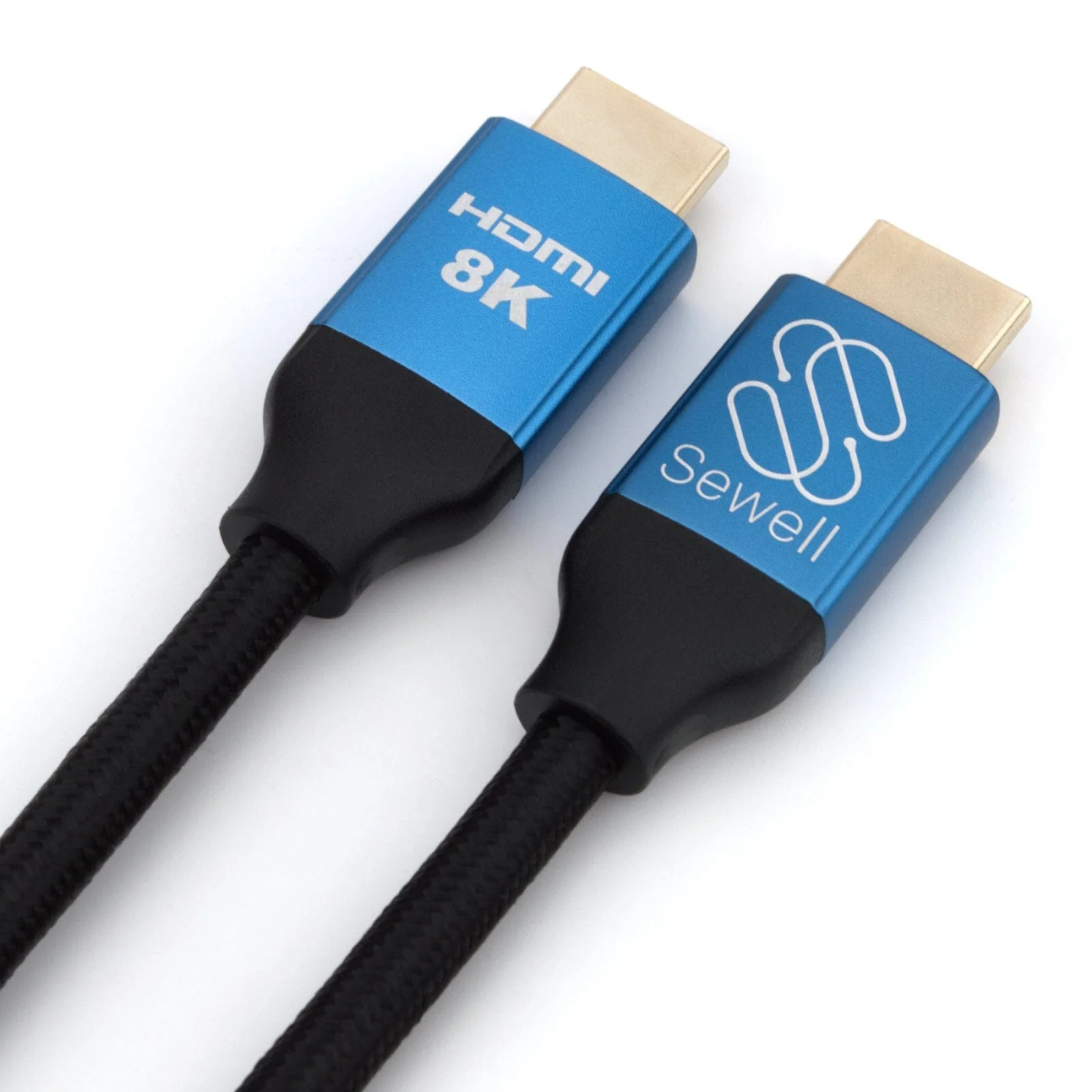 Sewell 8K Braided HDMI 2.1 Cables - 8K 60Hz and 4K 144Hz/165Hz HDR - 48Gbps