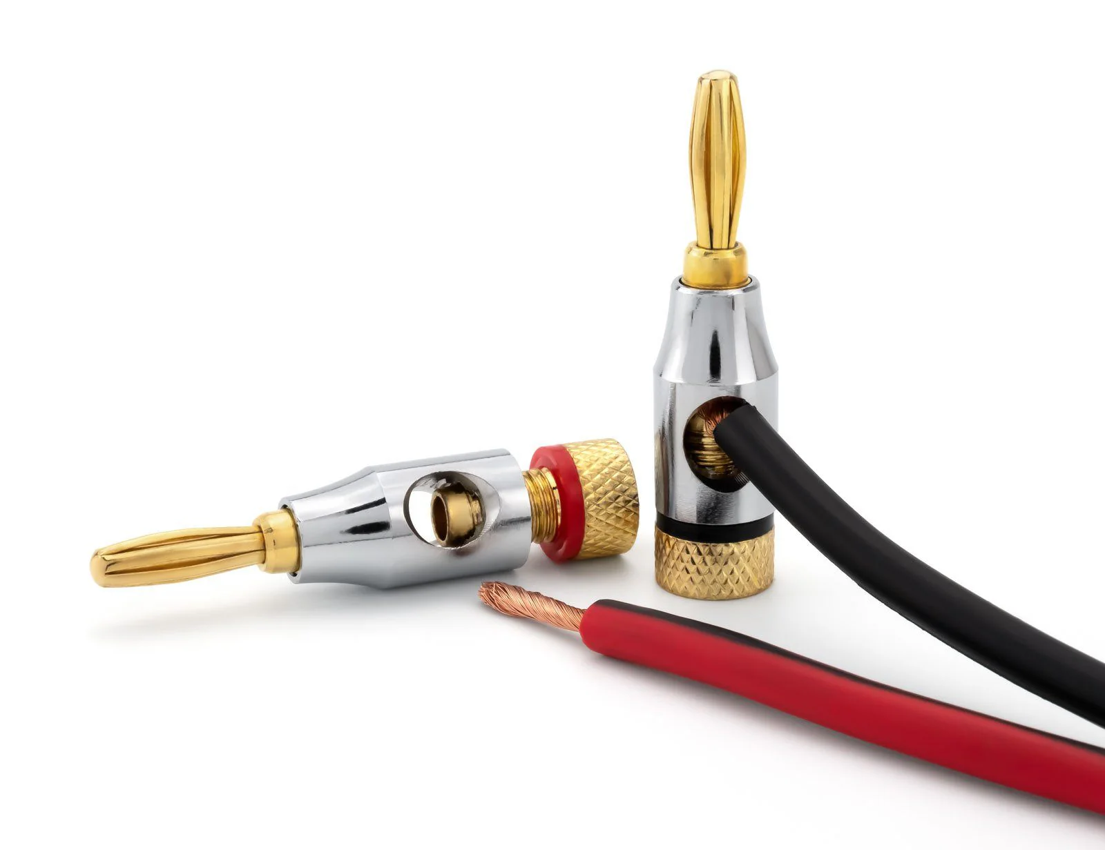 Ocelot Banana Plugs – Open-Screw Gold-Plated Speaker Wire Connectors with Daisy Chain Support (Up to 10 AWG) - Image 3